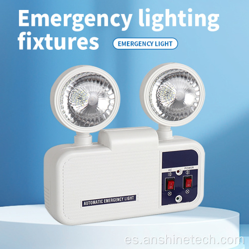 Luz de emergencia LED contra incendios